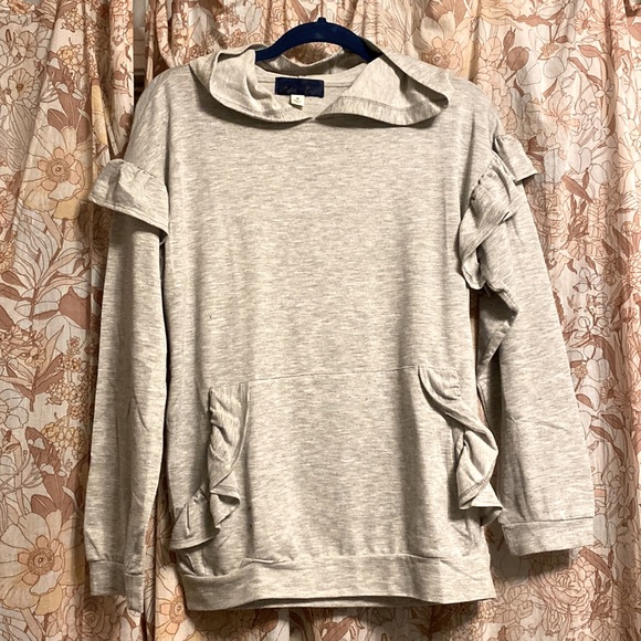 Ruffle Hooded Top - Picture 1 of 2